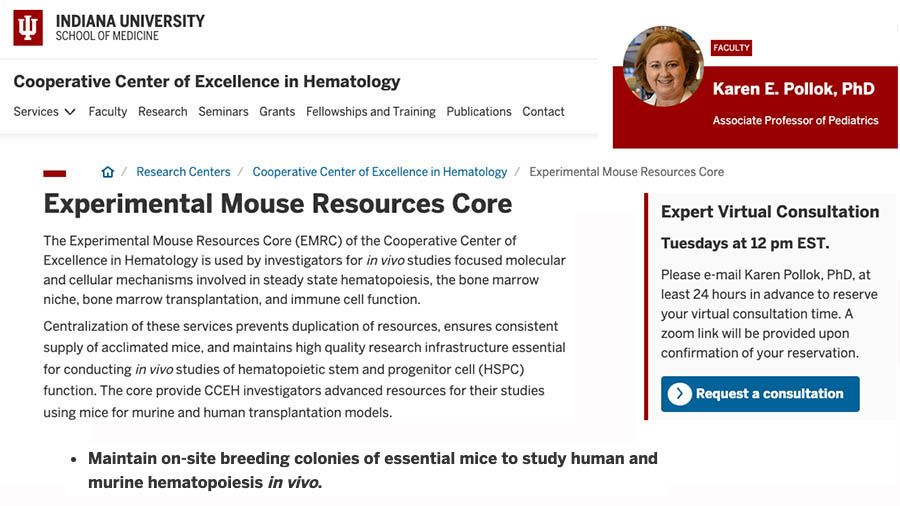 Experimental Mouse Resources Core